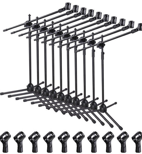 10 MR DJ MS500 Heavy Duty Telescoping Microphone Mic Boom Stand Tripod