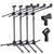 4 MR DJ MS500 Heavy Duty Telescoping Microphone Mic Boom Stand, Tripod Cast Base