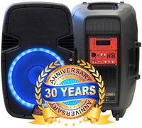 MR DJ PBX2690LB OPEN BOX 15 Inch Bluetooth Speaker