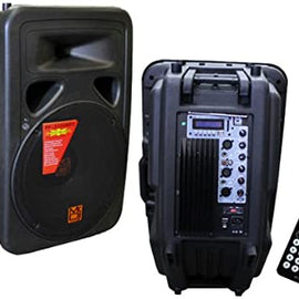 Mr. Dj PP3000BT 15-Inch 2500-Watt Max Power Speaker with Built-In LCD/MP3/USB/SD and Bluetooth Works with all DJ Equipment