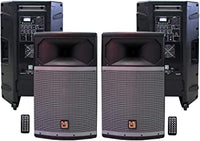 2 MR DJ PRO115BT PA DJ Powered Speaker Professional PRO PA DJ 15" 2-Way Full-Range Powered/Active DJ PA Multipurpose Live Sound Loudspeaker