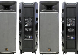 2 MR DJ PRO215BT PA DJ Dual 15” Full-Range Powered/Active Multipurpose Loudspeaker