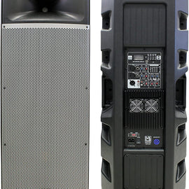 2 Mr Dj PRO215BT PA DJ Powered Speaker PRO PA DJ Dual 15” Full-Range Powered/Active DJ PA Multipurpose Loudspeaker