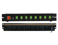 MR DJ PSC400 Power Switcher Surge Protectors <br/> Rack Mountable 8 Port Power Switcher Surge Protectors ON / OFF Power Center , Power Supply, AC 110V/220V Outlet Surge Protector