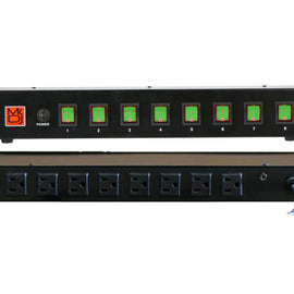 MR DJ PSC400 Power Switcher Surge Protectors <br/> Rack Mountable 8 Port Power Switcher Surge Protectors ON / OFF Power Center , Power Supply, AC 110V/220V Outlet Surge Protector