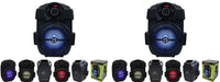 2 MR DJ PSE65BT Bluetooth Speaker 6.5" Portable Active Speaker with Rechargeable Battery Party Speaker with Bluetooth 1000 Watts P.M.P.O