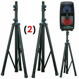 NEW PAIR OF MR DJ TRIPOD DJ PA SPEAKER STANDS ADJUSTABLE HEIGHT STAND