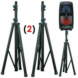 2 SS250 Universal Black Heavy Duty Folding Tripod PRO PA DJ Home Speaker Stand