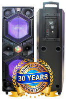 MR DJ VEGAS 3-Way Full-Range Powered/Active DJ PA Live Sound Bluetooth Loudspeaker