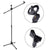 MR DJ MS500 Heavy Duty Telescoping Microphone Mic Boom Stand, Tripod Cast Base