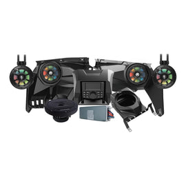 Diamond Audio MSX3KM3 2017+ Can Am Maverick X3/X3 Max Complete Speaker Kit with 6 Ch Waterproof Amplifier, 10” Sealed Marine Subwoofer, 6.5” Tower Speaker System and DMR3 Media Audio Player