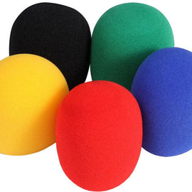 MR DJ SPONGE-C5 5 PCS 5 Color Microphone Sponge Foam Microphone Covers Handheld