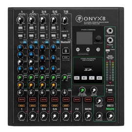 Mackie Onyx8 8-channel Analog Mixer with Multi-Track USB 8-channel Analog Mixer with 24-bit/96kHz Multi-track Recording and Built-in Effects