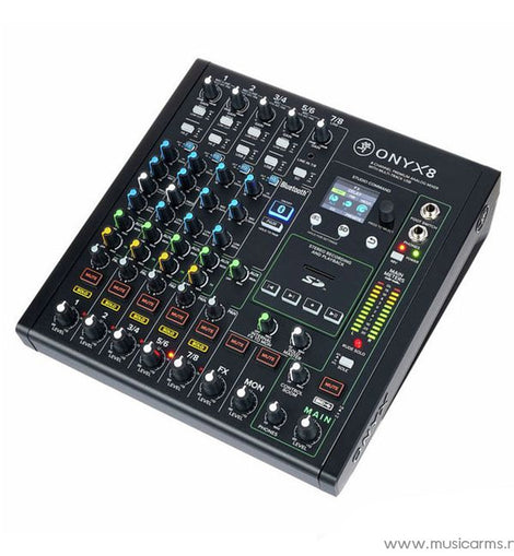 Mackie Onyx8 8-channel Analog Mixer with Multi-Track USB 8-channel Analog Mixer with 24-bit/96kHz Multi-track Recording and Built-in Effects