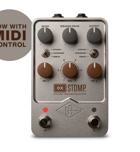 Universal Audio UA-OX-STOMP-U OX Stomp Dynamic Speaker Emulator Stereo Pedal