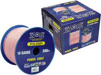 Absolute P16-500PI 16 Gauge 500FT Primary Power & Remote Wire – Pink
