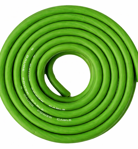 Absolute P4-50GR 50' 4-Gauge Green Copper Mix Power Ground Wire Cable