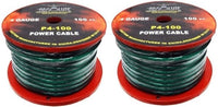 2 Absolute P4-100GR 100' 4-Gauge Green Copper Mix Power Ground Wire Cable