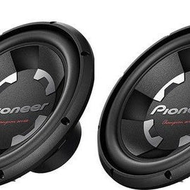 2 X Pioneer TS-300D4 12 Inch 1400 Watts Max Power Dual 4-Ohm Voice Coil Car Audio Stereo Subwoofer Loudspeakers