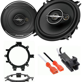 Pioneer TS-A1371F 5-1/4" 5.25" 300W Front Door Speakers & kit for 1995-2006 GMC Sierra
