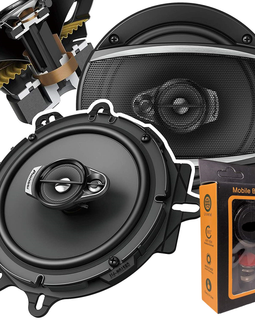 2 Pairs Pioneer TS-A1670F 6.5" 3-Way 320 Watt Coaxial Car Audio Speakers + Absolute Magnet