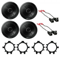 4 X 6.5" Car Audio Stereo Front & Rear Speakers W/Mounting Bracket and Wire Harness