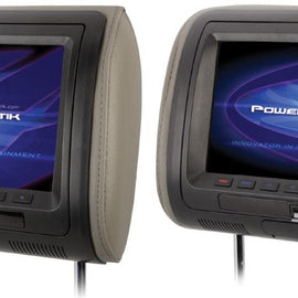 2 Power Acoustik H-71CC Universal Replacement Headrest Monitor w/ 7” LCD