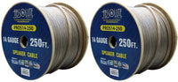 2 Absolute USA PROS14250 14 Gauge Speaker Wire<br/> 250' 14 Gauge PRO PA DJ Car Home Marine Audio Speaker Wire Cable Spool