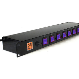 MR DJ PSC350 Power Switcher Surge Protectors Rack Mountable 8 Port Power Switcher Surge Protectors ON / OFF Power Center
