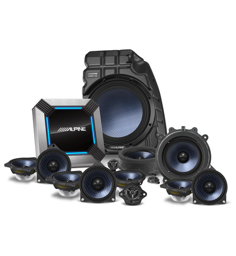 Alpine PSS-TSLA-213P 13-Speaker Sound System Upgrade for the 2018-21 Tesla Model 3 with Factory Premium Audio