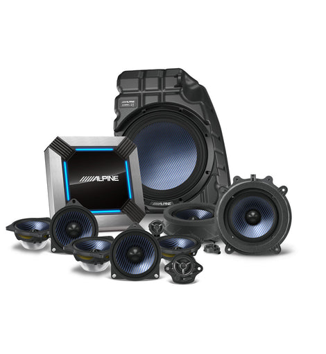 Alpine PSS-TSLA-223P 13-Speaker Sound System Upgrade for the 2022-Up Tesla Model 3 with Factory Premium Audio