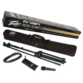 12 Pack Peavey PV MSP1 8-XLR / 4- 1/4" Microphone Package W/ Stand Cable