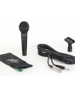 4 Peavey PVI100 1/4" Wired Dynamic Cardioid Vocal Microphone+ Mic Clip + Cable