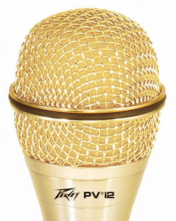 Peavey PVI 2G 1/4" Gold Cardioid Unidirectional Dynamic Vocal Microphone with 1/4" Cable