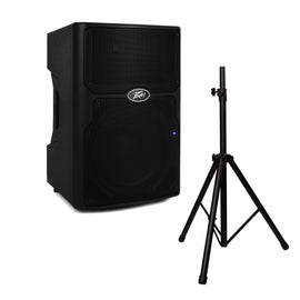 Peavey PVXP12 DSP Bluetooth 12" 980W Powered Speaker 1.4" Driver+ Speaker Stand