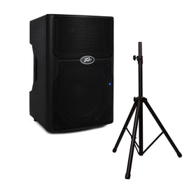 Peavey PVXP15 DSP Bluetooth 15" 980W Powered Speaker 1.4" Driver+ Speaker Stand