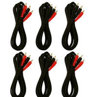 6 Absolute 6' RCA Interconnect Cable Wire Marine Car Amplifier Stereo Home Audio