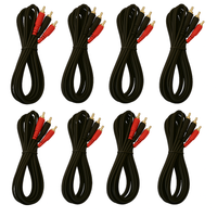 8 Absolute 17' RCA Interconnect Cable Wire Marine Car Amplifier Stereo Home Audio