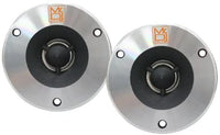 MR DJ HDT500S Pair Slim 4" 600W Chrome High Compression Titanium Bullet Super Tweeter