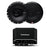 Rockford Fosgate R2-300X4 300 Watts 4-Ch Amplifier + 2 Pairs R165X3 6.5" Speakers