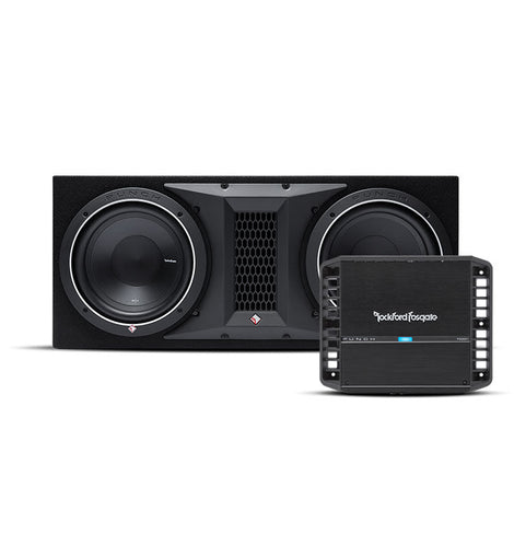 Rockford Fosgate P300X1 Amplifier & P1 2X10