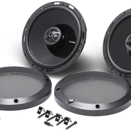 2 Rockford Punch P1650 Speaker 220W Max 6.5" 2-Way P1 Punch Series Coaxial Speakers w/ PEI Dome Tweeter