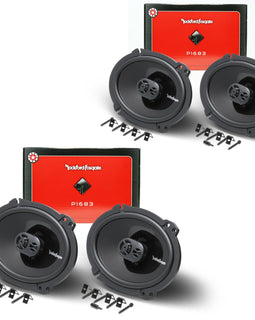 4x Rockford Fosgate PUNCH P1683 6"x8" 520 Watt 3-way Coaxial Car Stereo Speakers