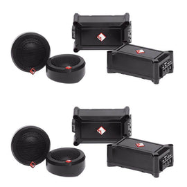 Rockford Fosgate P1T-S 1" 240 Watt Dome Car Audio Stereo Tweeter Systems 4 Pack