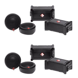 2 Pair Rockford Fosgate Punch P1T-S 240W Peak (120W RMS) 1" Punch Series Car Tweeters Kit