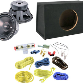 Rockford Fosgate P3D4-12 12" Subwoofer + Absolute MSHF12 + 4 Gauge Amp Kit