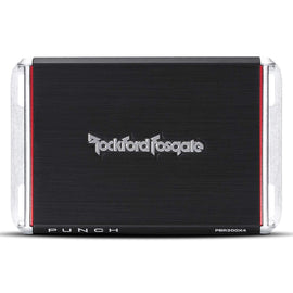 2 Rockford Fosgate PBR400X4D 400W Compact 4 Channel Punch Series Class D Amplifier 50 watts RMS x 4