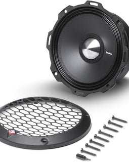 Rockford Fosgate PPS4-6 6.5" 400W 4-Ohm Midrange Car Audio Speaker with Fiber Reinforced Paper Cone and Stamp Cast Aluminum Frame