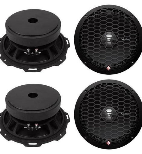 2 Rockford Fosgate PPS4-8 8-Inch 500 Watt 4-Ohm Midrange Car Stereo Speakers