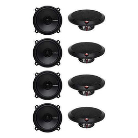 4 Pairs Rockford Fosgate R1525X2 5.25" 5-1/4 160 Watt 2-Way Coaxial Car Audio Speakers